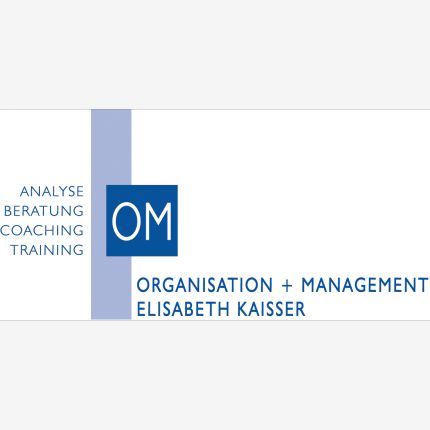 Logo fra OM Organisation und Management, Elisabeth Kaißer