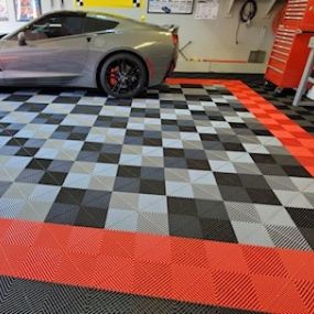 Garage floor done in Pennington Garage