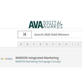 MARION is among the Austin web design AVA award winners
