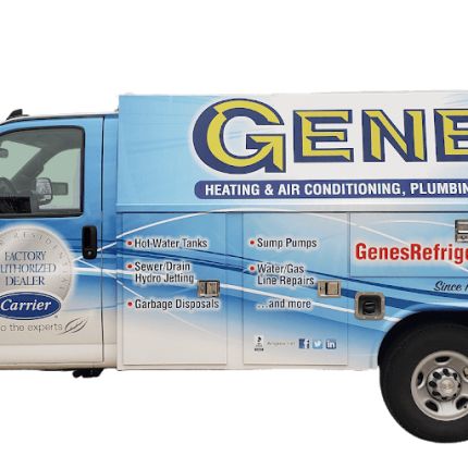 Logotyp från Gene's Refrigeration, Heating & Air Conditioning, Plumbing & Electrical