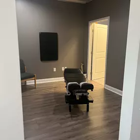 The exam room at LaPiana Chiropractic