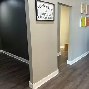 The welcome sign at LaPiana Chiropractic