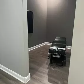 The exam room at LaPiana Chiropractic