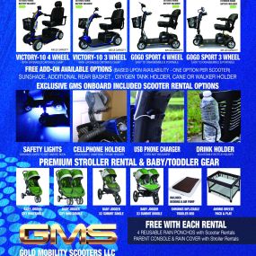 Mobility Scooter brochure for Gold Mobility Scooters LLC.