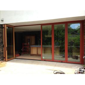 Centor Folding door in Modern Home in Virginia Highlands area of Atlanta