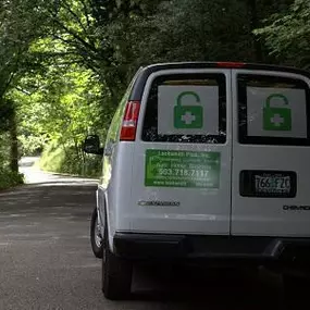 Another photo of our van. This one is stocked with car key replacement equipment.