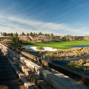 Hole #18 Green from Trestle Bridge