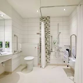 Premier Inn accessible bathroom wetroom