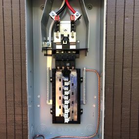 Freshly installed electrical meter