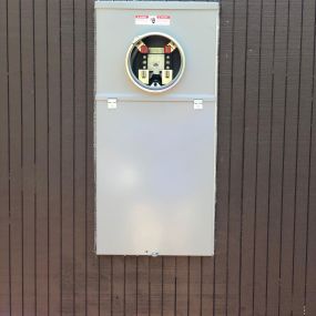 Freshly installed electrical meter