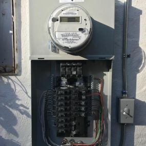 Newly installed electrical meter