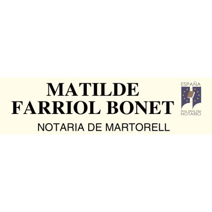 Logo da Notaría Martorell Matilde Farriol Bonet