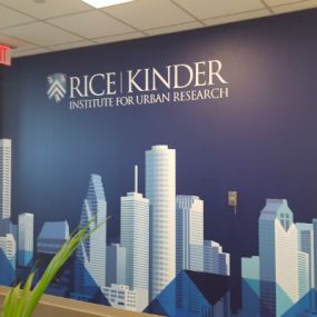 custom vinyl wall decal for business in Houston