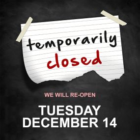 Broadway Pizza and Subs will be closed until Tuesday, December 14. See you on Tuesday the 14th for the best pizza in West Palm Beach!