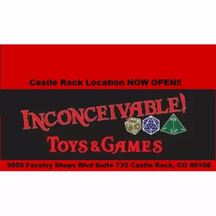 Logótipo de Inconceivable Toys & Games in Castle Rock