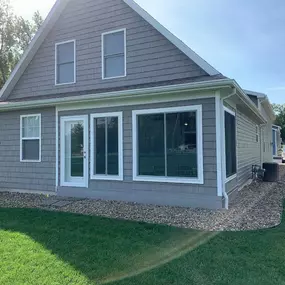 Our installers enclosed this patio with ProVia windows & door!