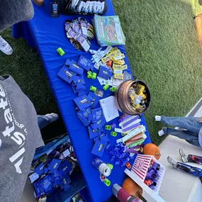 All the give aways for the Safe Trick or Treat!