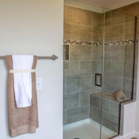 Sulton Model Home - Master Bath Walk-In Shower