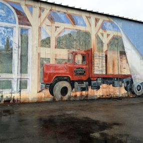National Lumber Mural in Newton