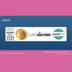 Breast Reduction Center of NYC - Awards