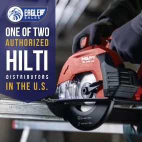 Eagle Sales is proud to offer the full line of Hilti products. Check out Eagle Sales Today! 1-800-264-1180