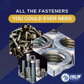 At Eagle Sales, we can proudly boast that if you need a tool or supplies for a professional or DIY job, we likely have them! We also carry a wide variety of fasteners for any and all of your projects. At Eagle Sales, we have you covered! Check us out today!