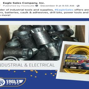 Provider of industrial tools and supplies, Eagle Sales offers annular cutters, batteries, caulk and adhesives, drill bits, power tools and so much more!