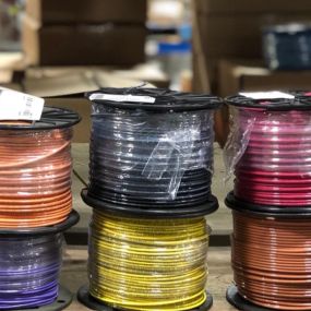Spooled electrical wire
