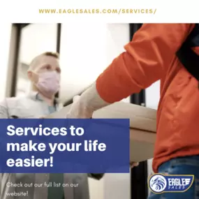 Eagle Sales do more than just sell products. Visit our website to see our full range of services!