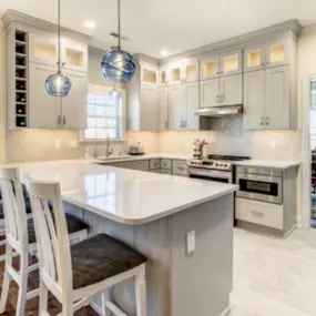 Kitchen Remodel with Updated Light Fixtures