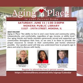 DreamMaker Bath & Kitchen panelist on Aging in Place seminar, June 2022