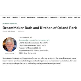 DreamMaker Bath & Kitchen once again made the Qualified Remodelers Top 100 List for the 4th time in the last 5 years!