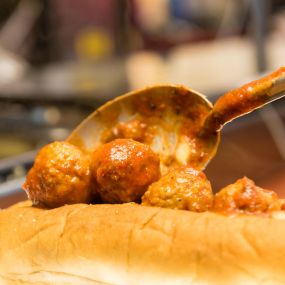 Meatball sub sandwich