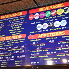 menu board