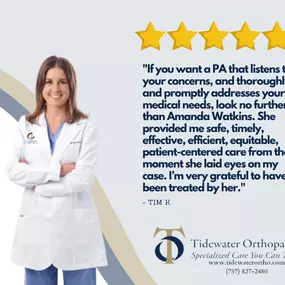 Tidewater Orthopaedics is proud to uphold a long-standing tradition of providing superior orthopaedic care, treating thousands of patients per year from Hampton, Williamsburg, Newport News, and other nearby areas in Virginia since our founding in the 1970s. As the only subspecialty orthopaedic practice on the Peninsula, we’re well known throughout the community as “The Specialist Group.” Our excellent reputation is based, in part, on the high level of specialization of our doctors, all of whom a