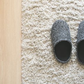 Foot traffic makes carpet dirty. Book a cleaning!