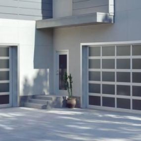 Control your garage door from your car with a compatible garage door opener.