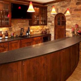 Northland Cabinets, Inc, Maple Grove, MN Family Room Bar and Wine Cellar