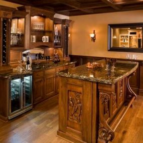 Northland Cabinets, Inc, Maple Grove, MN Custom Bar With Amazing Details