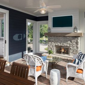 Northland Cabinets, Inc, Edina, MN Remodel - Sunroom and Fireplace