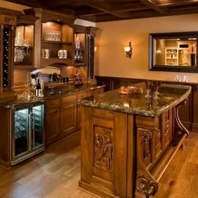 Northland Cabinets, Inc, Maple Grove, MN Custom Bar With Amazing Details