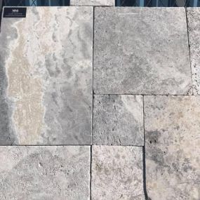 Silver travertine in stock!