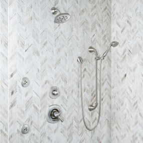 Add beauty, sophistication and a touch of the unexpected to any space of your home with waterjet mosaics. With the unique tile manufacturing process that give them soft, curved lines and detailed patterns, these mosaic tiles are created to add visual interest and style to your kitchen backsplashes, bathroom and entryway floors, and even your walls.