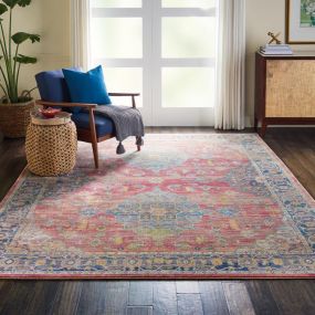 With the look and feel of vintage antiques, the Ankara Global collection brings lavishly ornate Persian and Turkish rug designs together in a richly colorful assortment. Silky texture and sheen are emphasized by a subtle high-low carved pile, with intricate distressed patterns ranging from dense florals to traditional center medallions, sure to add a global aura to your home.