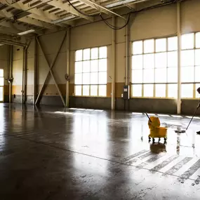 This expansive industrial facility was professionally cleaned by Dallas Janitorial Services, showcasing our ability to maintain large commercial spaces. The gleaming floors demonstrate our expertise in commercial floor care for high-traffic industrial environments.