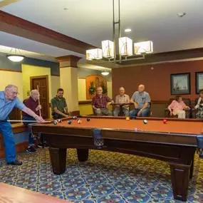 At Arbor Lakes Senior Living, we offer a variety of services and programs tailored to our residents direct needs. We offer a variety of entertainment features including, billiard tables, movie theatre, and much more – all within our building.