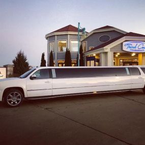 White Cadillac Escalade Limousine