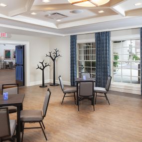 Connected to Hilton Madison lobby or a separate private entrance is available.