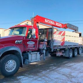 National Building Products Boom Trucks Ready to Make Deliveries!