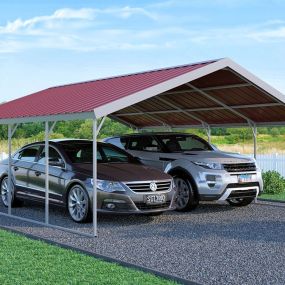 North Carolina Carports (CCI), Vertical Roof Style - Metal.